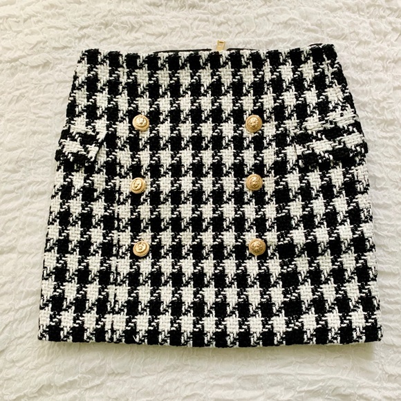 LAST1 SALE๐๐Harper Houndstooth Skirt๐ - Picture 2 of 5